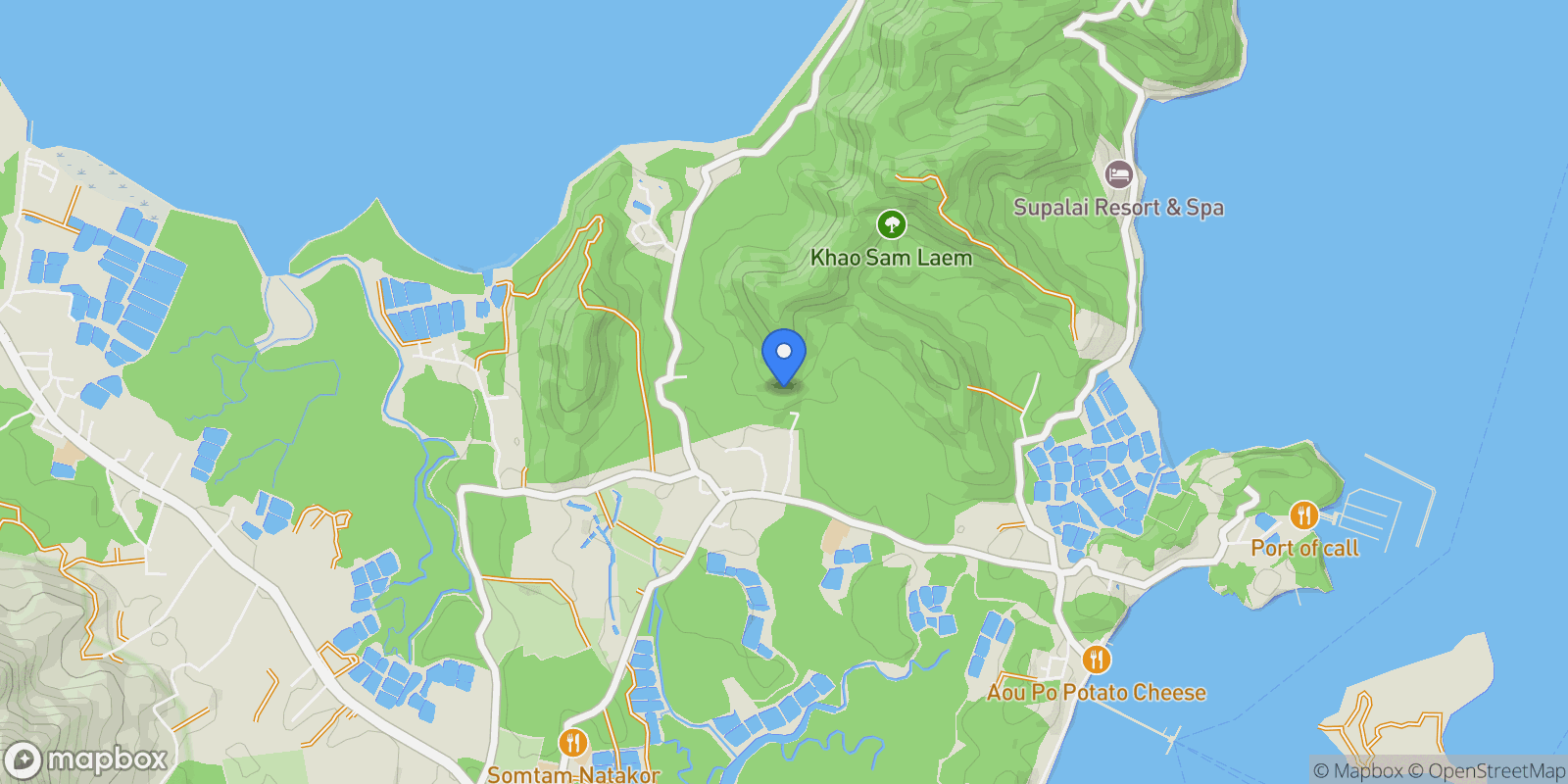 Map showing 3CF9+QM, Pakhlok, Thalang District, Phuket, Thailand, Pa Klok, Phuket, Thailand.
