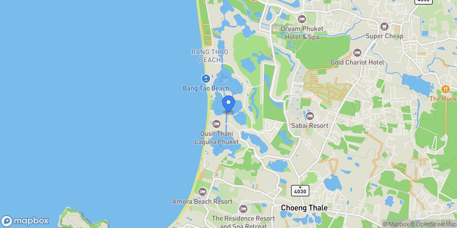 Map showing 273W+676, Choeng Thale, Thalang District, Phuket 83110, Thailand, Choeng Thale, Phuket, Thailand.