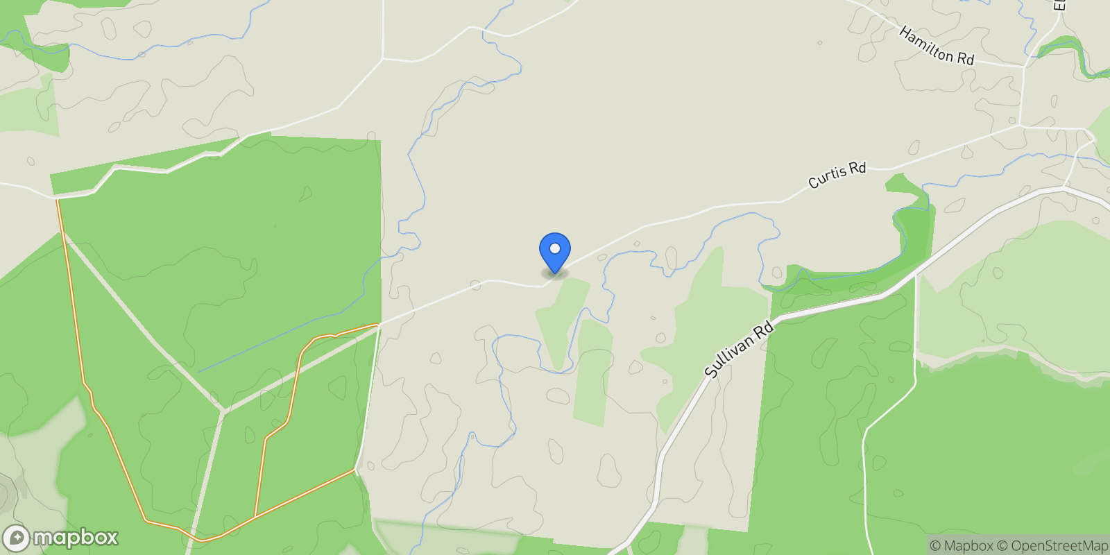 Map showing Carruchan, Curtis Road, Carruchan, Queensland, Australia.