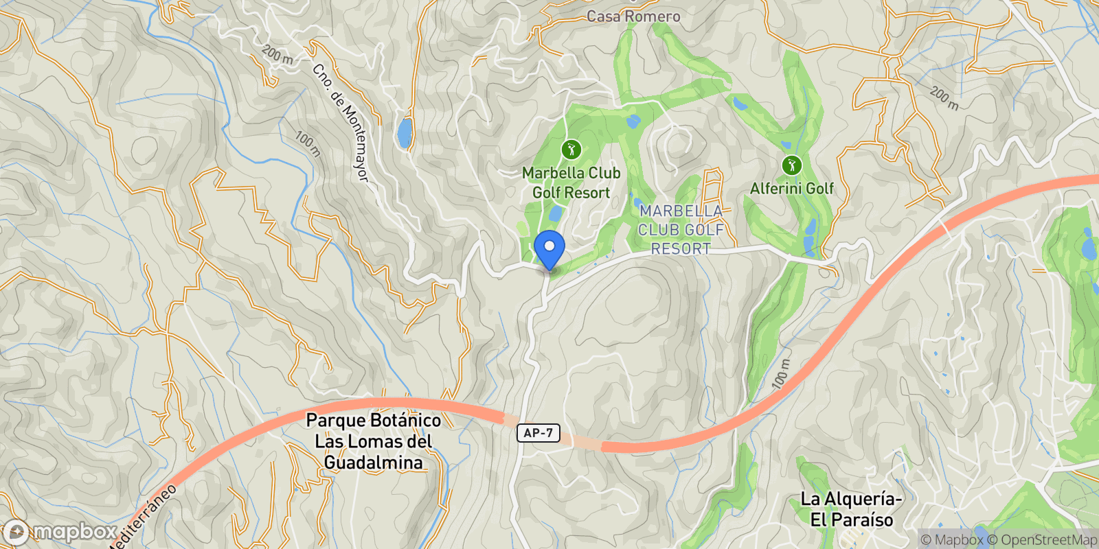 Map showing 29679 Benahavís, Málaga, Spain, Benahavis, Andalusia, Spain.