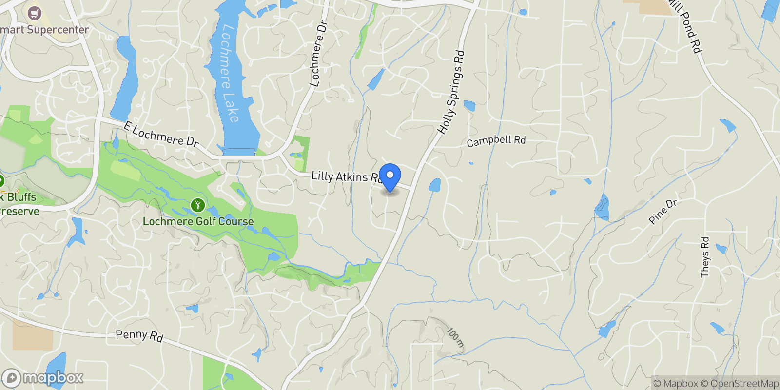 Map showing 601 Stokley View Drive, Cary, North Carolina, United States.