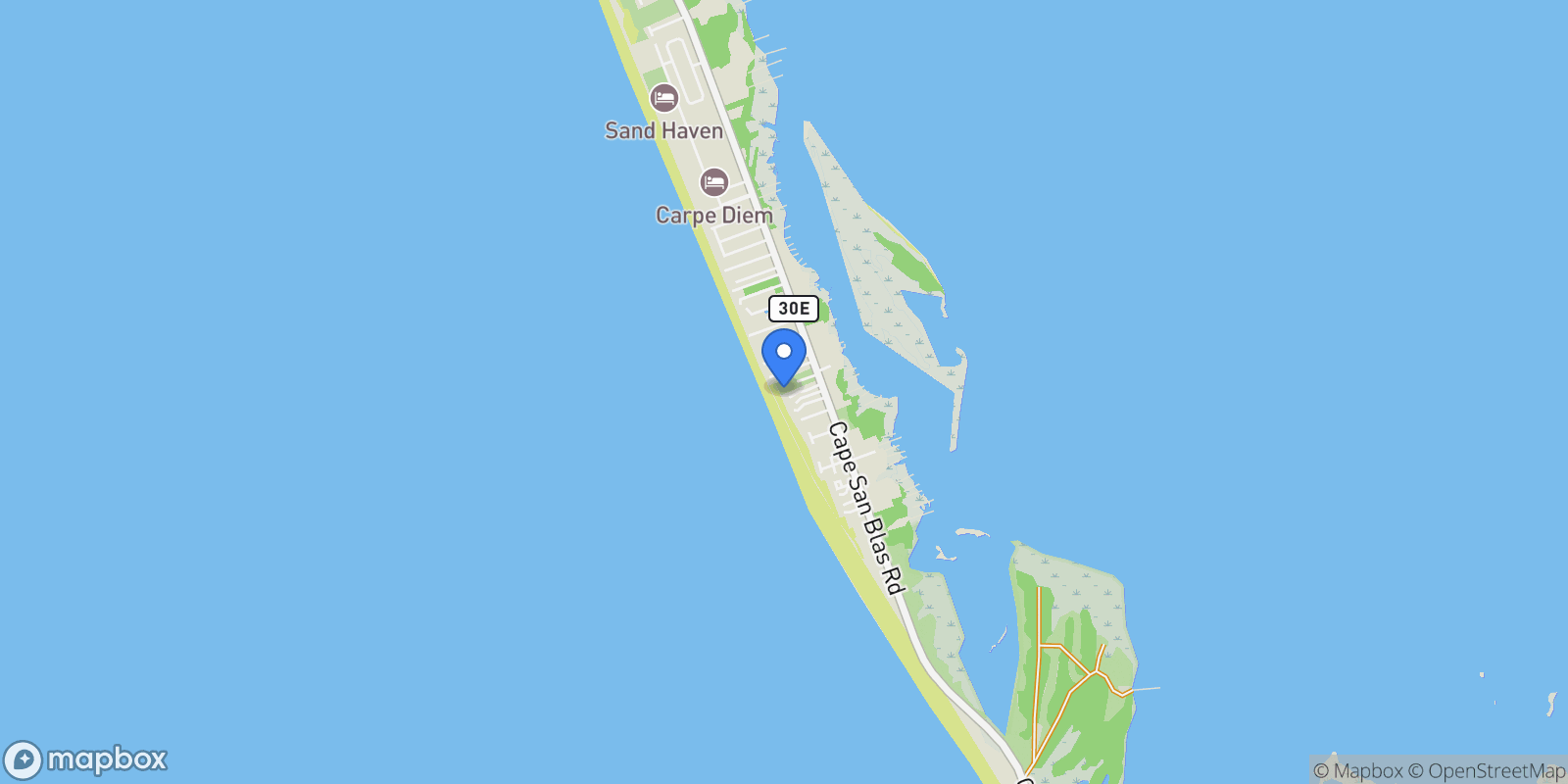 Map showing 150 Planters Way, Port St. Joe, Florida, United States.