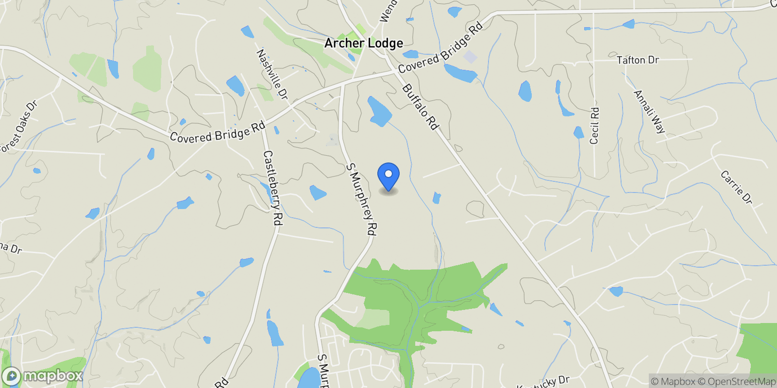Map showing 160 Summerlin Drive, Clayton, North Carolina, United States.