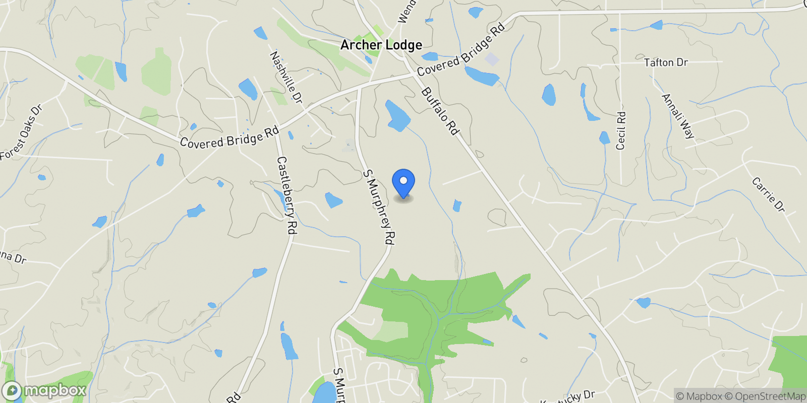 Map showing 150 Summerlin Drive, Clayton, North Carolina, United States.