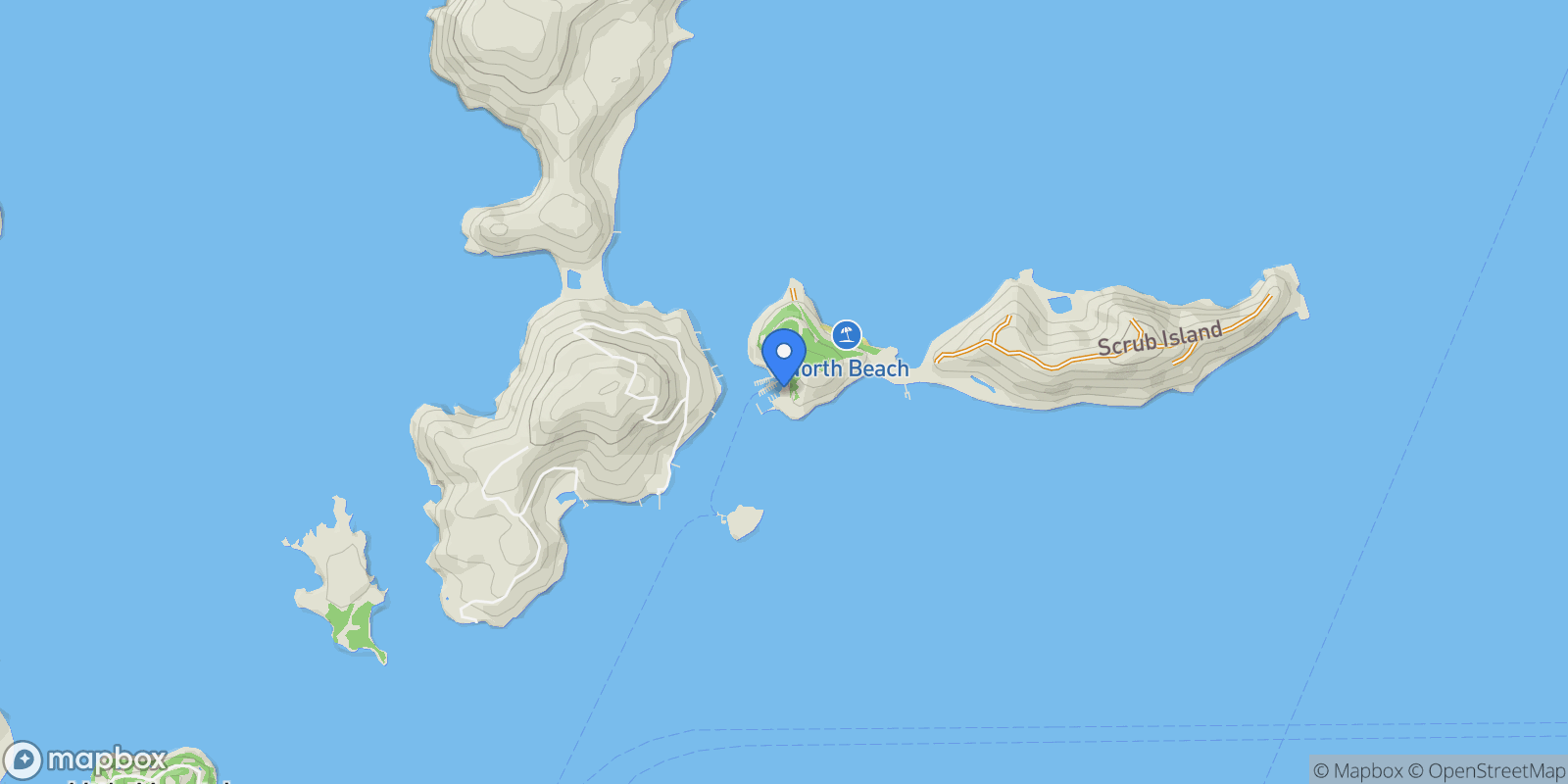 Map showing Scrub Island VG1120, British Virgin Islands, Scrub Island, Other Islands, British Virgin Islands.