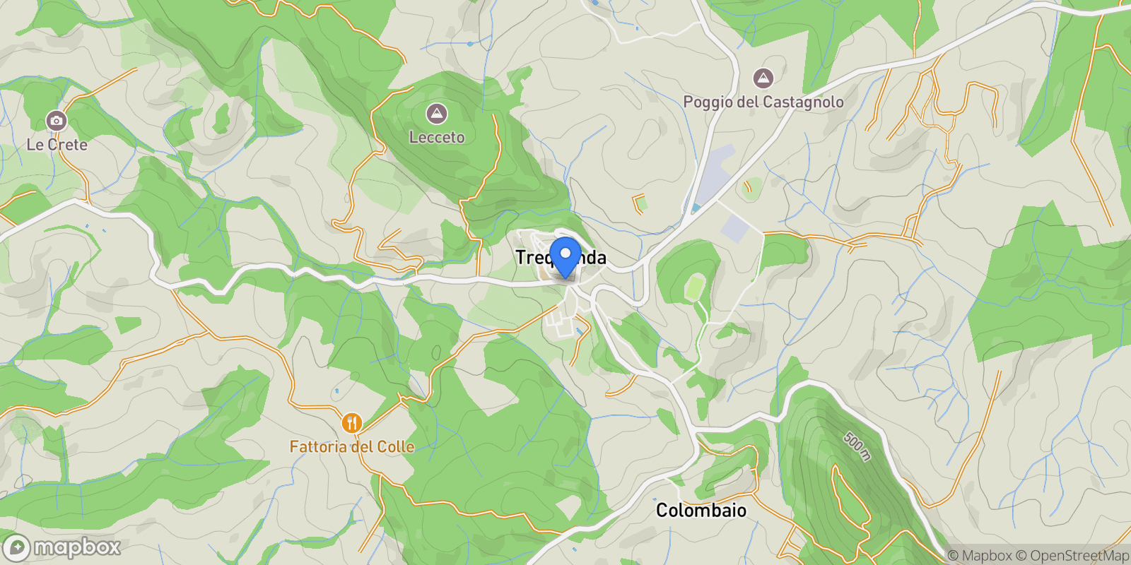 Map showing 53020 Trequanda, Province of Siena, Italy, Trequanda, Tuscany, Italy.