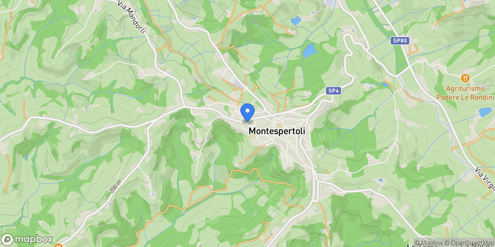 Map showing 50025 Montespertoli, Metropolitan City of Florence, Italy, Montespertoli, Tuscany, Italy.