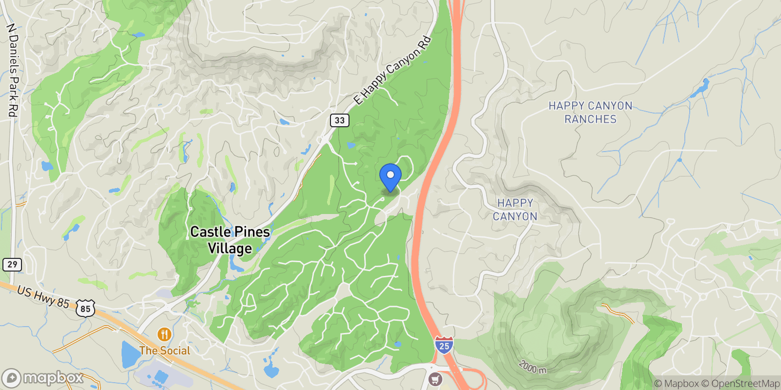 Map showing 553 Remington Place, Castle Rock, Colorado, United States.