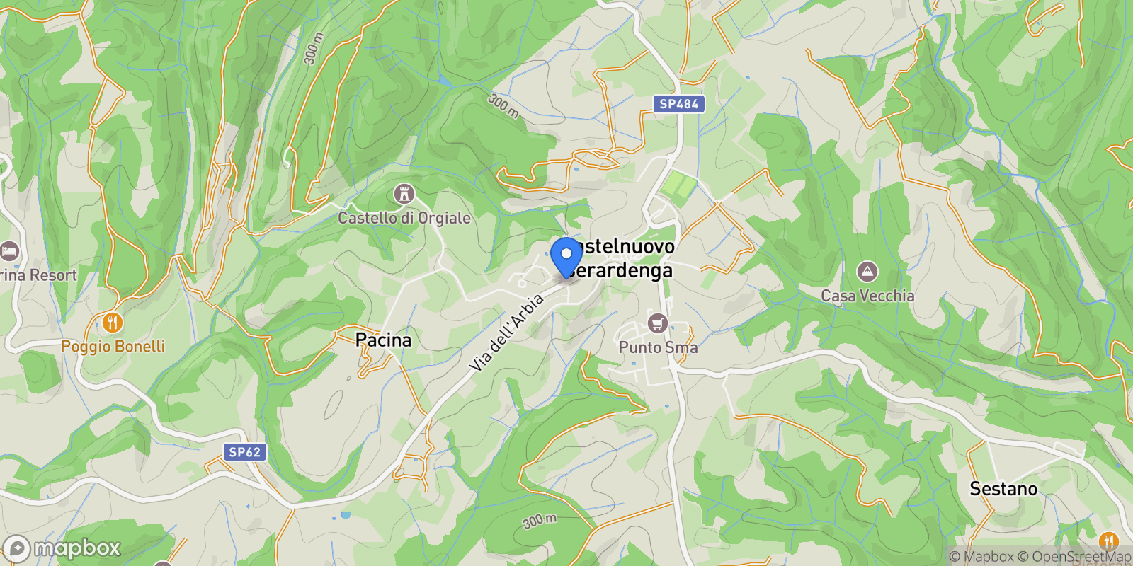 Map showing 53019 Castelnuovo Berardenga, Province of Siena, Italy, Castelnuovo Berardenga, Tuscany, Italy.