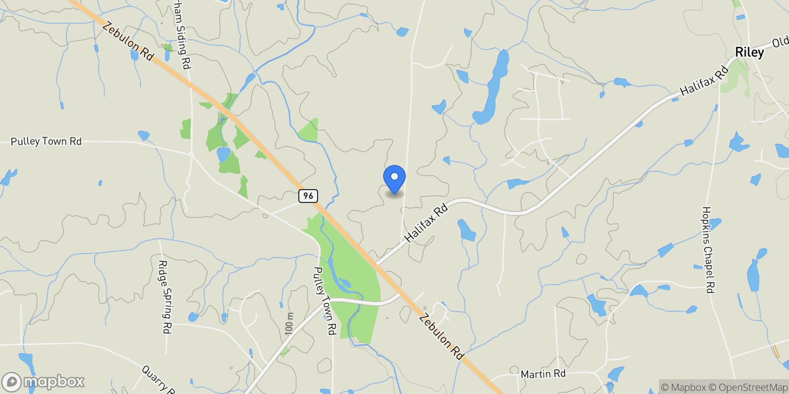 Map showing 5013 Mitchell Town Road, Youngsville, North Carolina, United States.