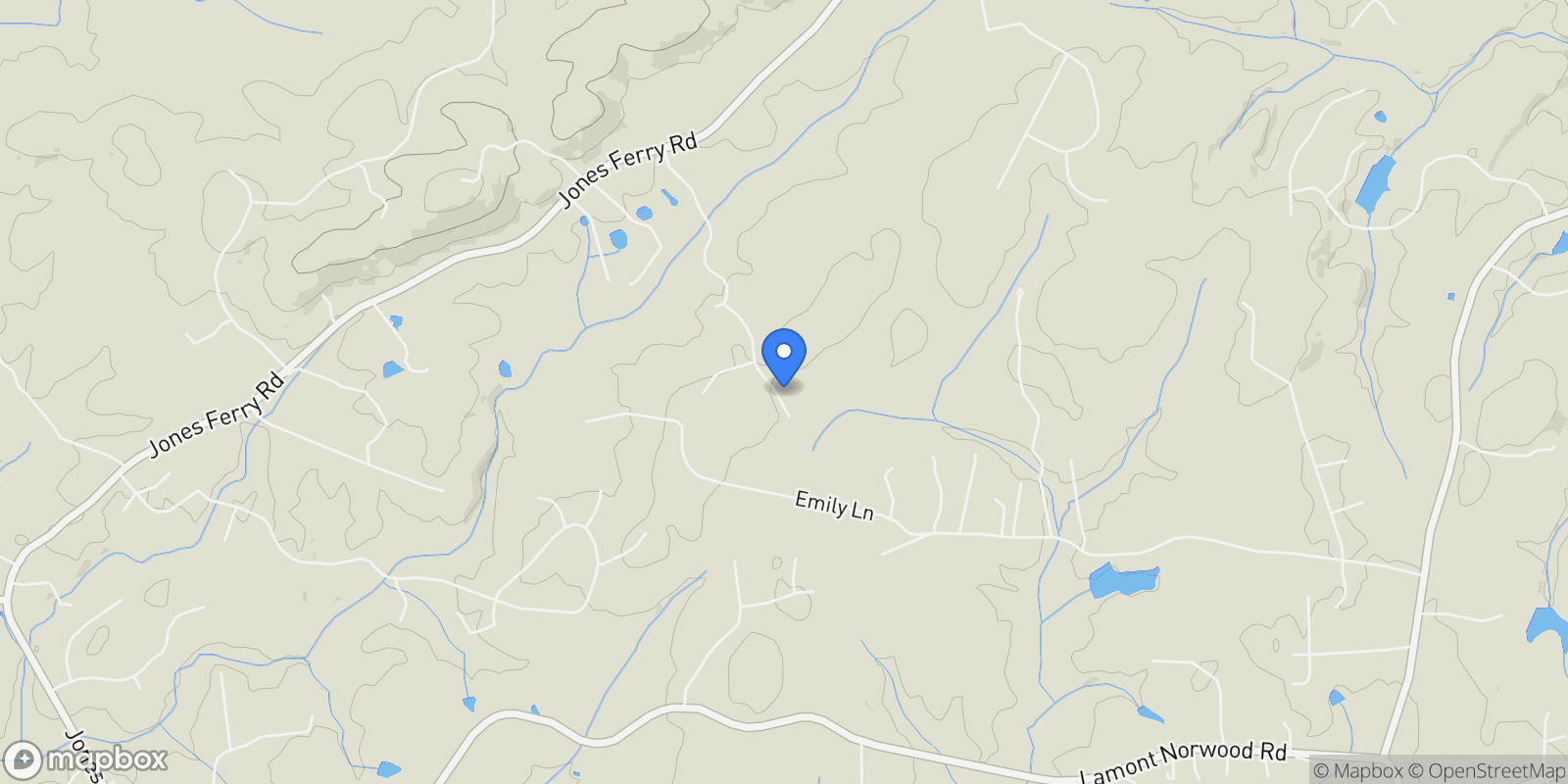 Map showing 269 Ivy Ridge Road, Chapel Hill, North Carolina, United States.