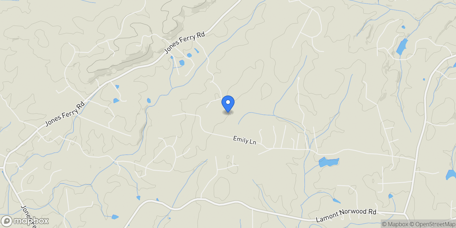 Map showing 318 Ivy Ridge Road, Chapel Hill, North Carolina, United States.