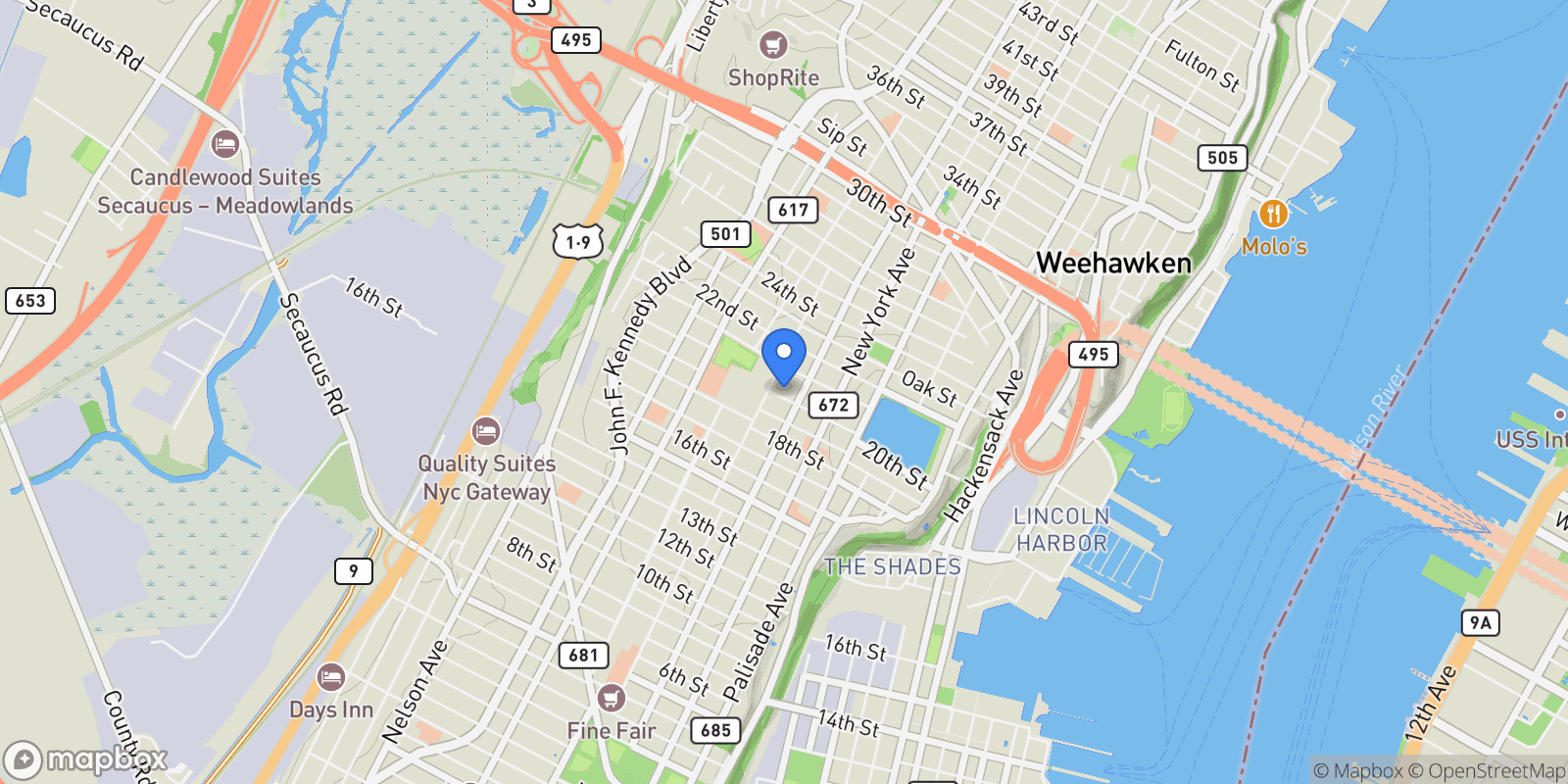 Map showing 514 Monastery Pl, Union City, NJ 07087, Union City, New Jersey, United States.