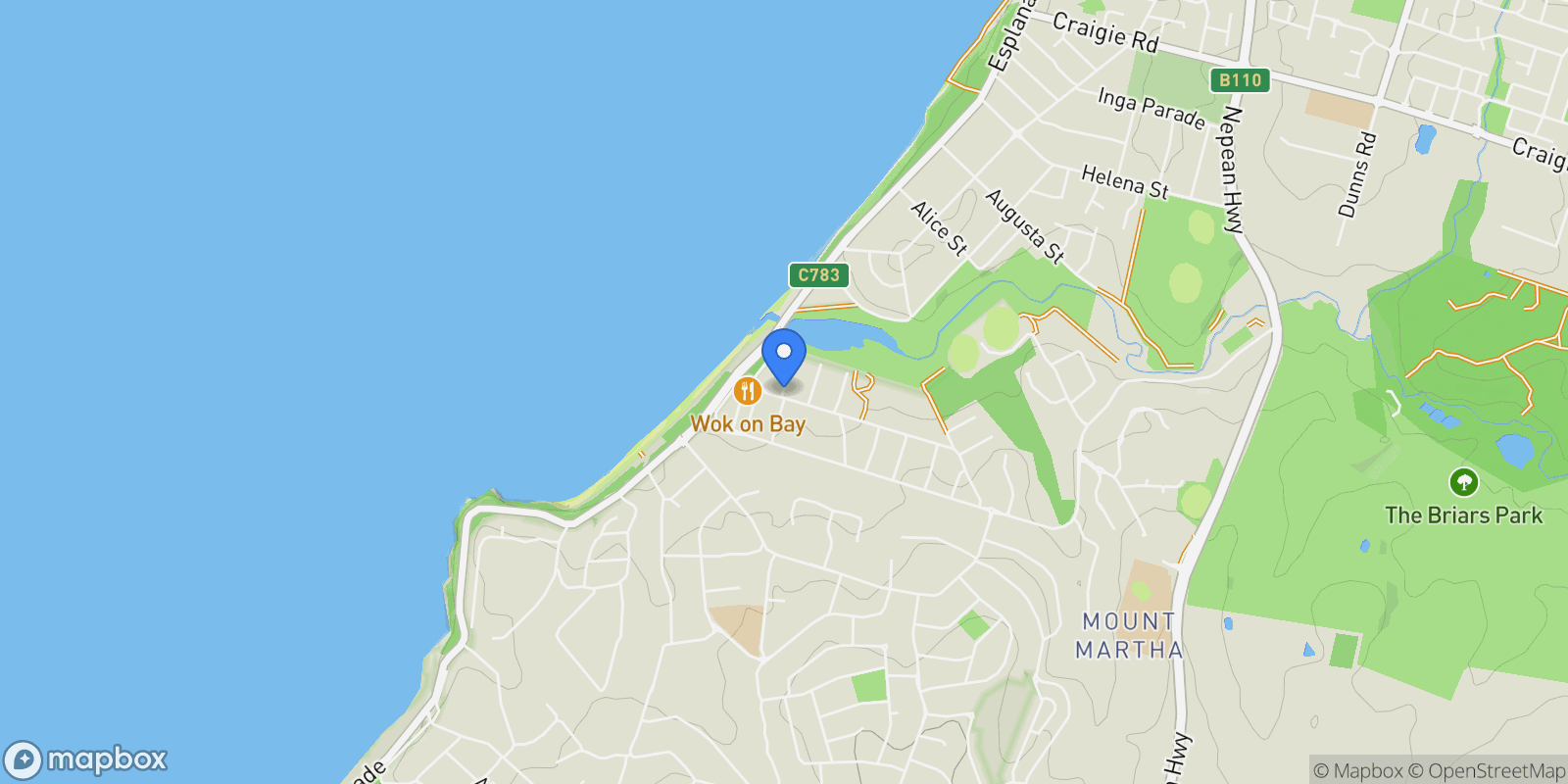 Map showing Address available on request, Mount Martha, VIC, Mount Martha, Victoria, Australia.