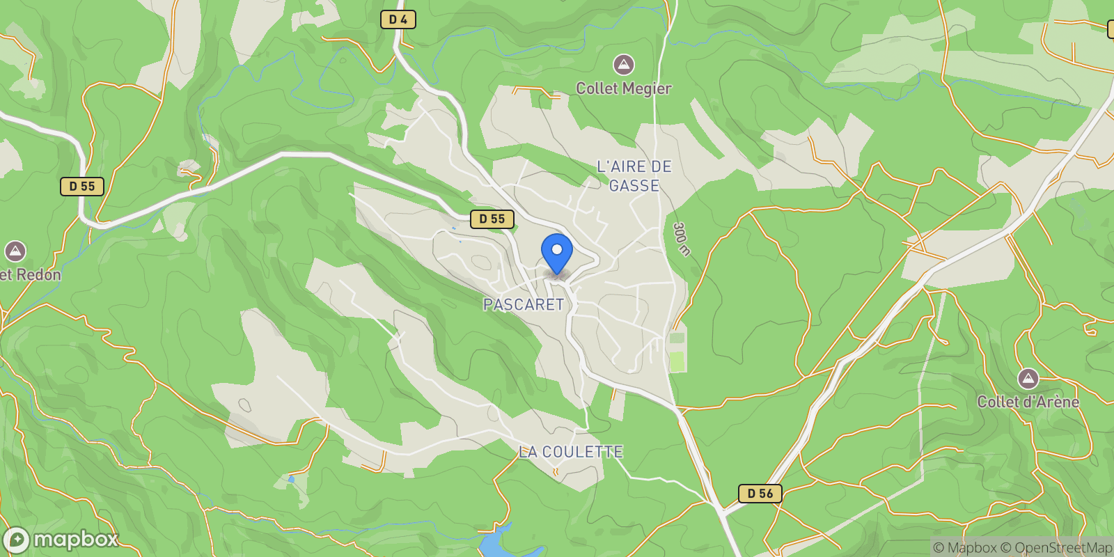 Map showing Saint-Paul-en-Forêt, Provence-Alpes-Côte d'Azur, France.
