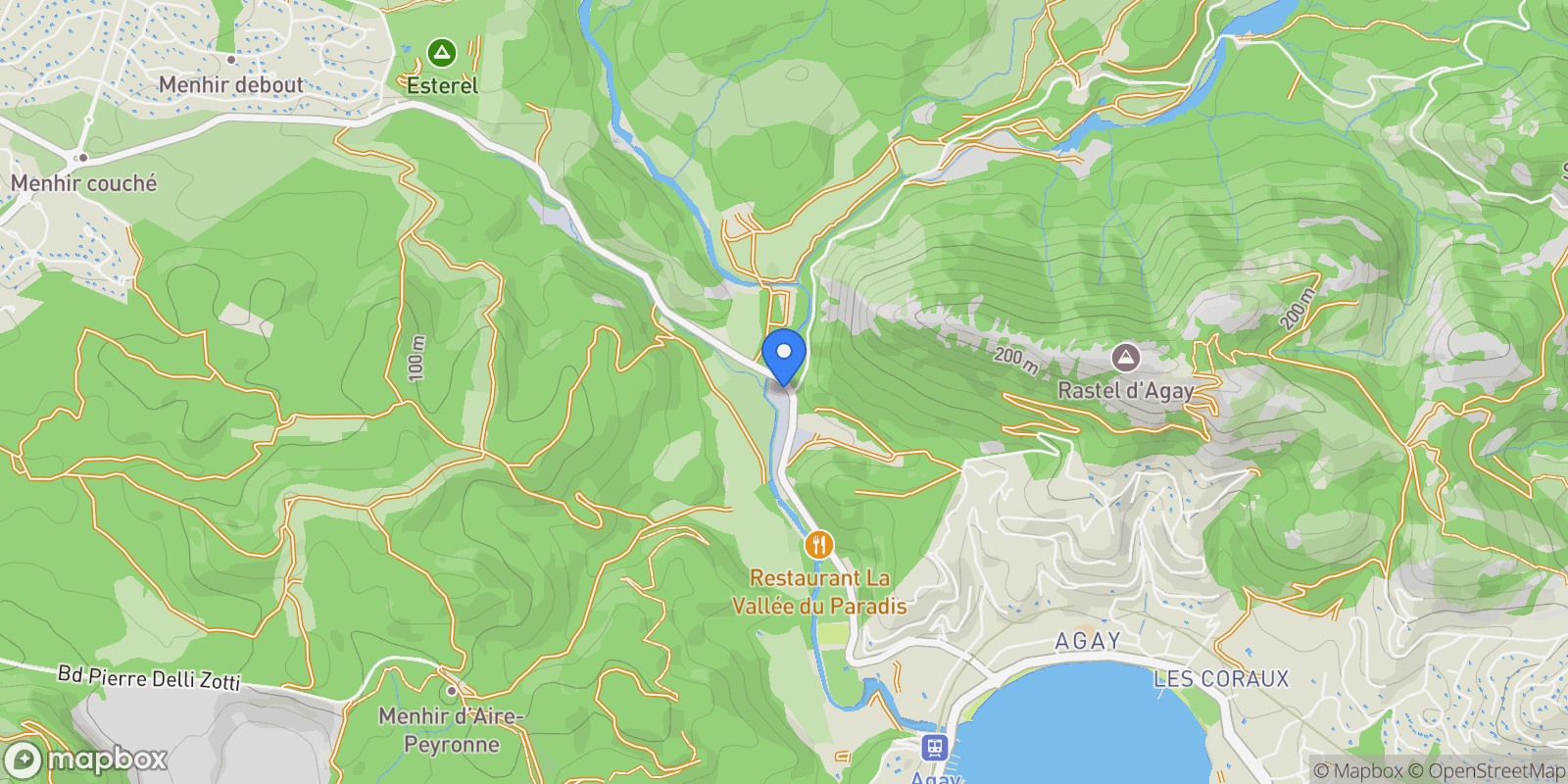Map showing Saint-Raphaël, Provence-Alpes-Côte d'Azur, France.