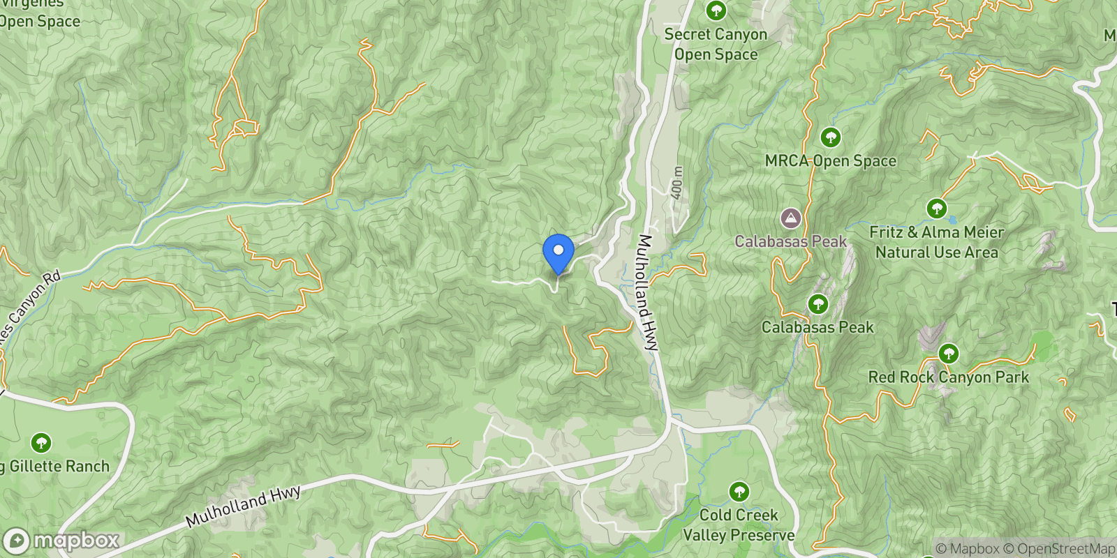 Map showing 24931 THOUSAND PEAKS Road, Hidden Hills, California, United States.