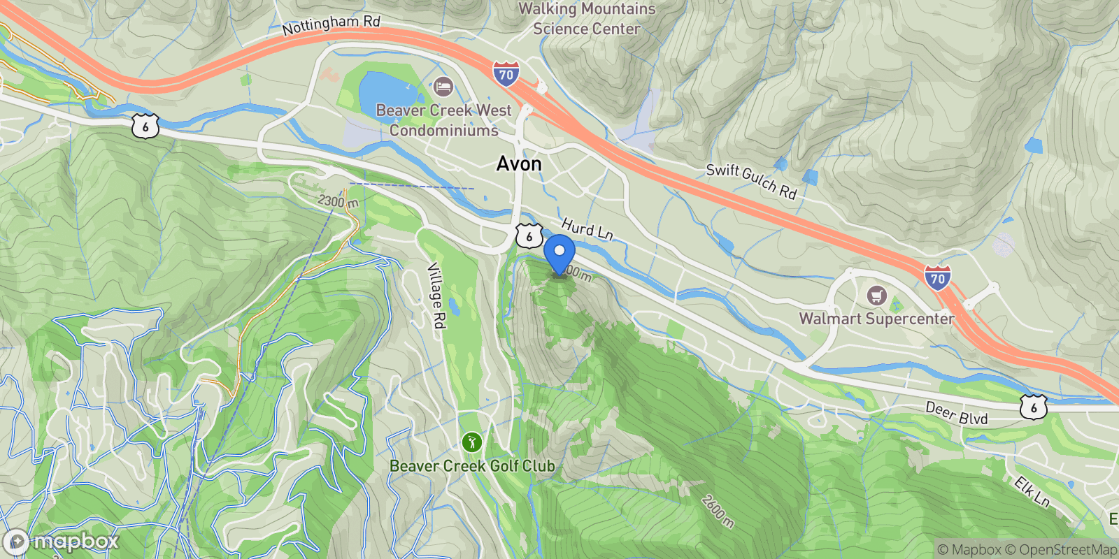 Map showing 38460 Hwy 6 #205 , Avon, CO 81620, Avon, Colorado, United States.
