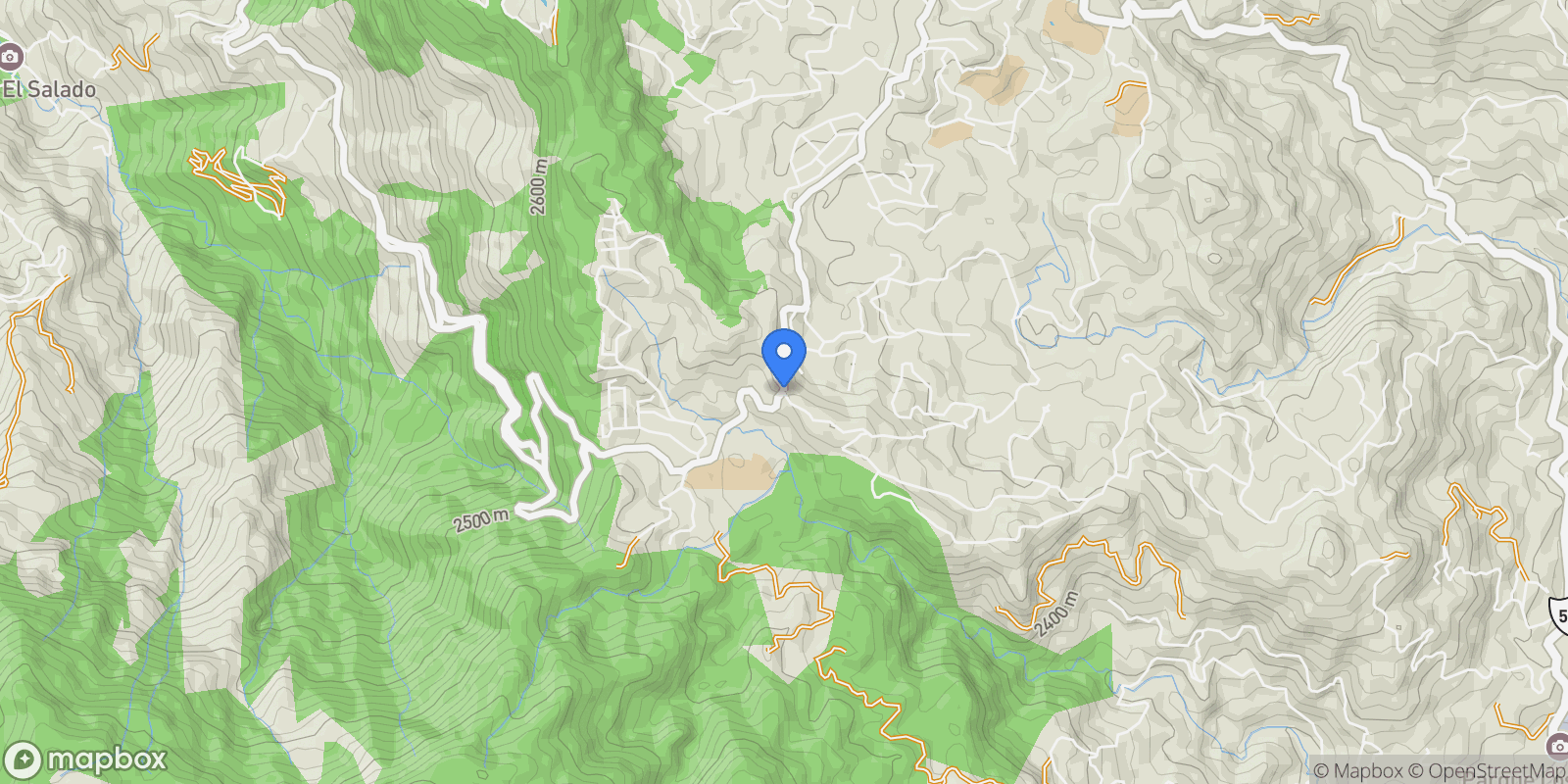 Map showing El Retiro SAN SEBASTIAN DE LA CASTELLANA, Retiro, Antioquia, Colombia.