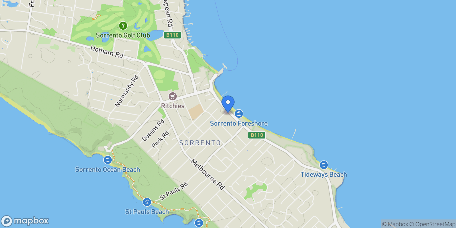 Map showing 3247 Point Nepean Road, Sorrento, VIC 3943, Sorrento, Victoria, Australia.