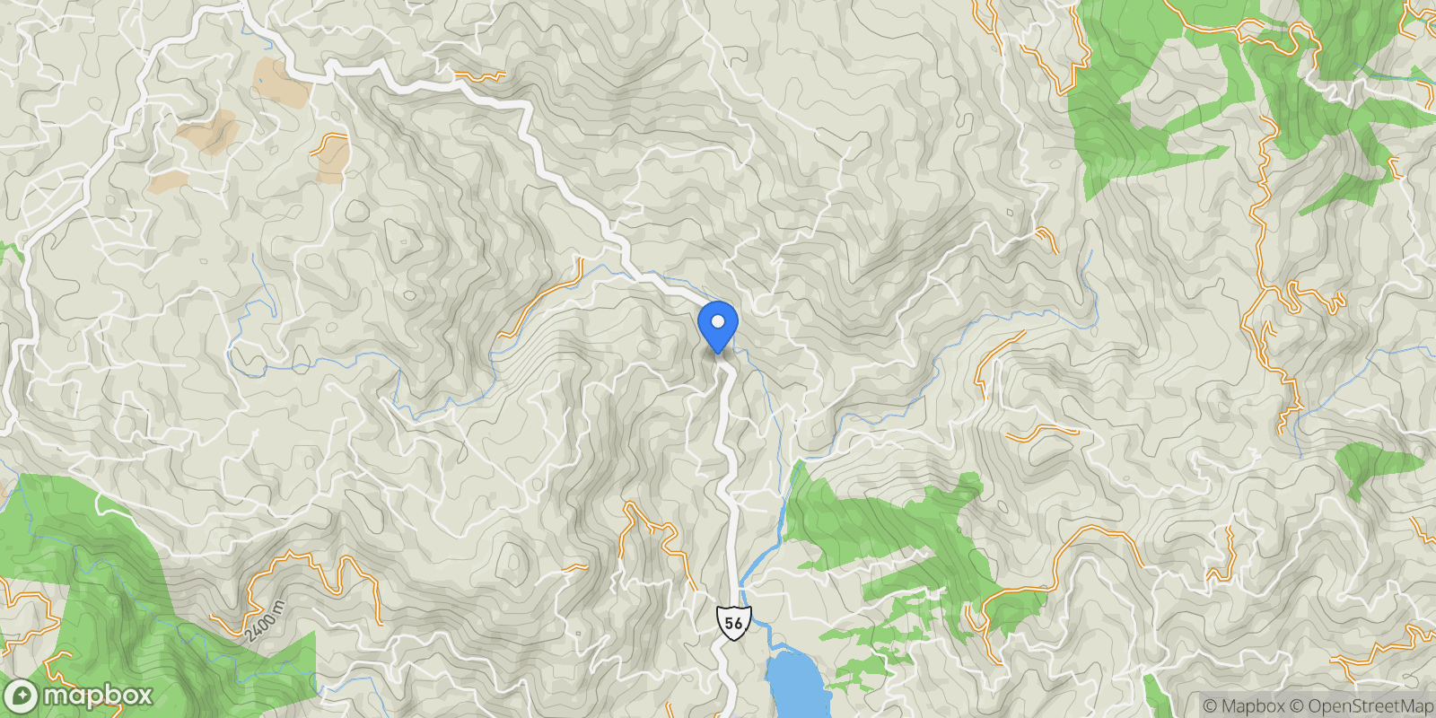 Map showing El Retiro MIRADOR DE LA REPRESA, Los Salados, Antioquia, Colombia.
