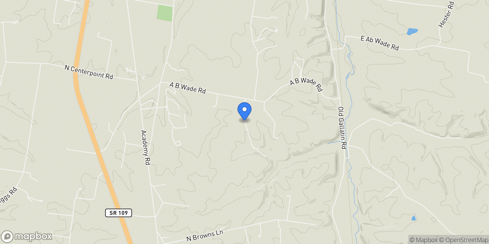 Map showing 144A Dogwood Springs Dr, Portland, Tennessee, United States.