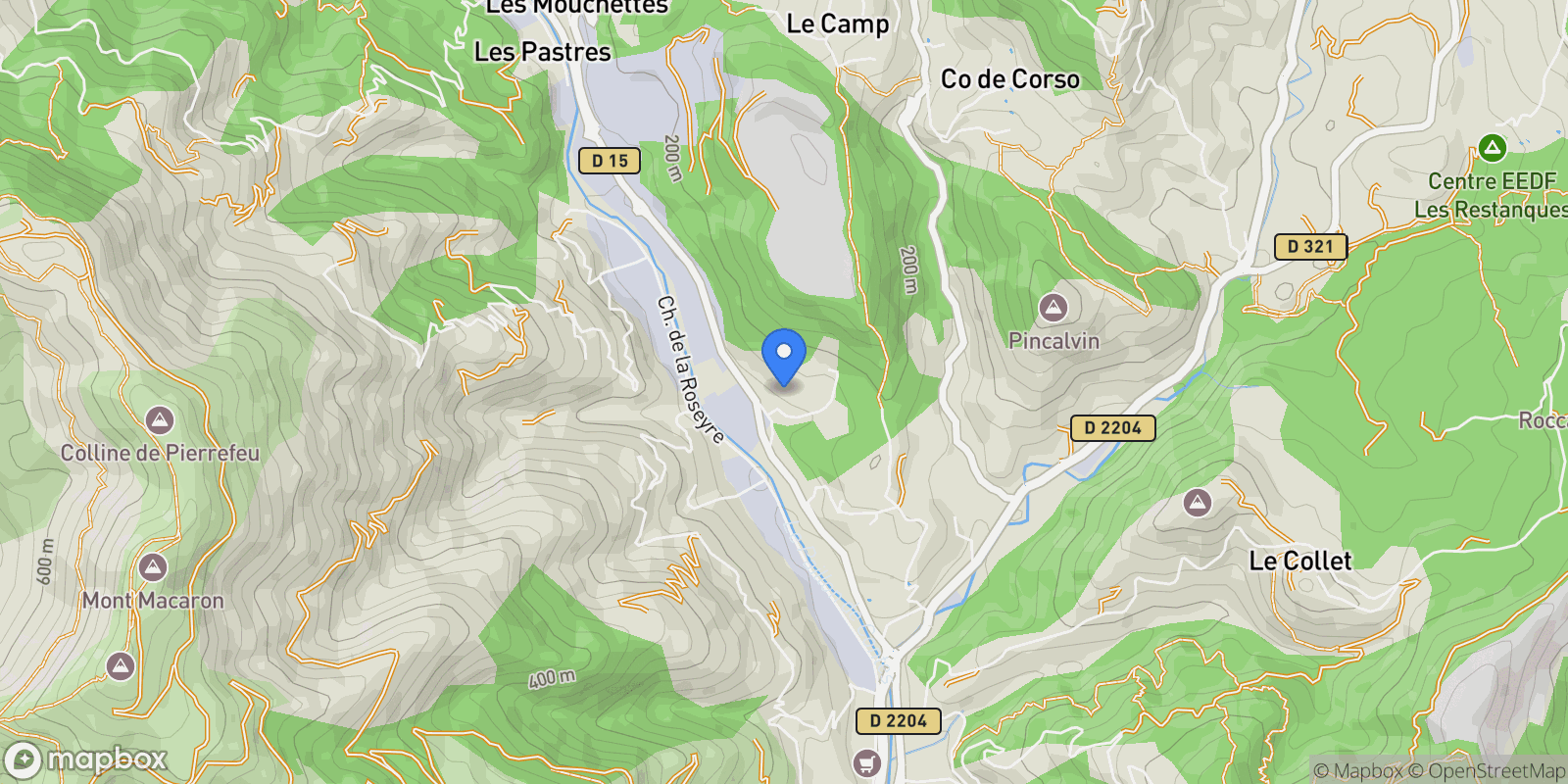 Map showing 35 Chemin du Crouzelier, Contes, Provence-Alpes-Côte d'Azur, France.
