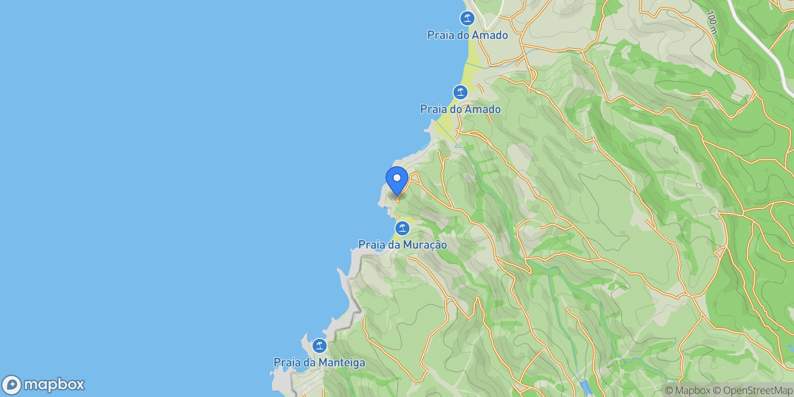 Map showing Monte do Engenheiro, Bordeira, Bordeira, Algarve, Portugal.