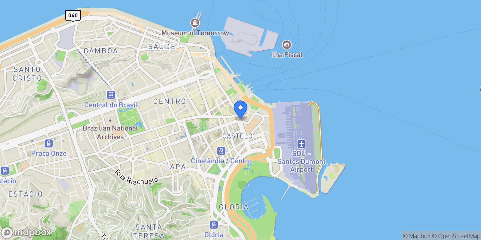 Map showing Rio de Janeiro, State of Rio de Janeiro, Brazil.