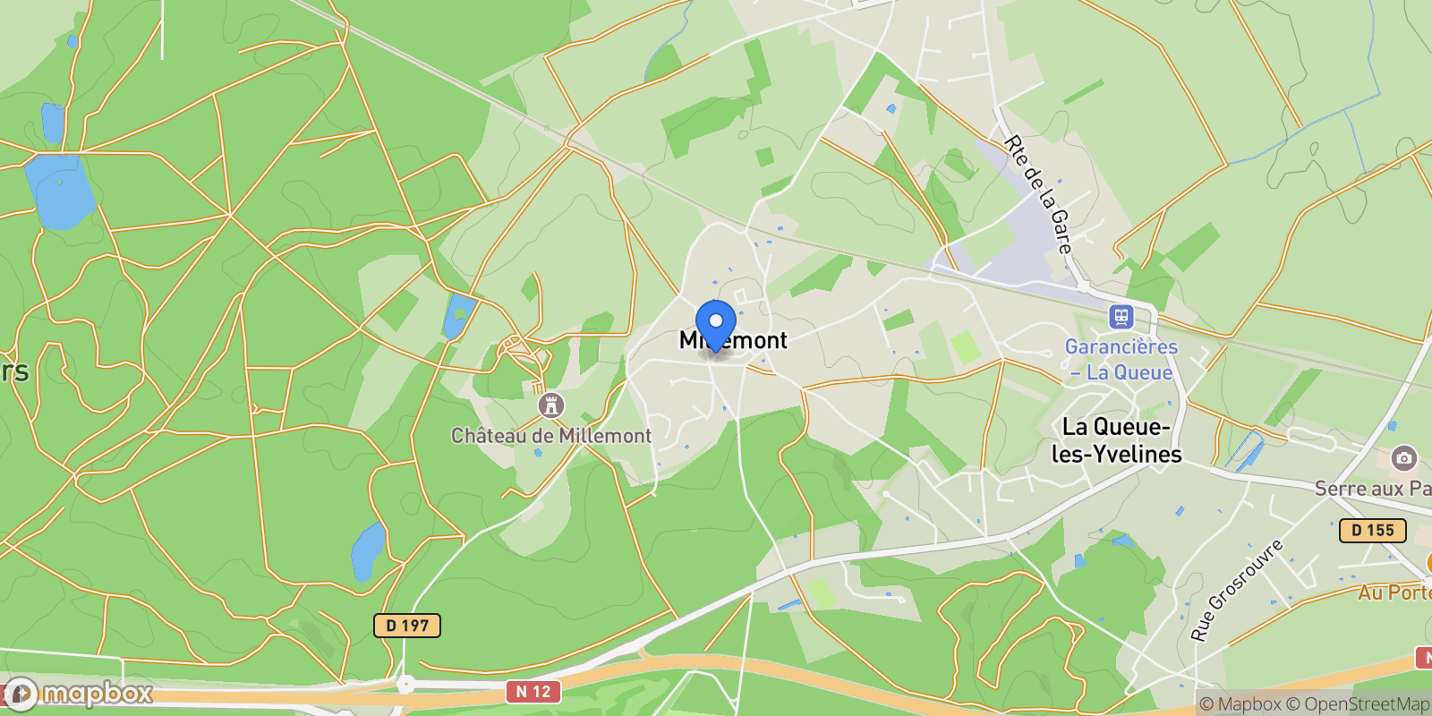 Map showing Millemont, Île-de-France, France.