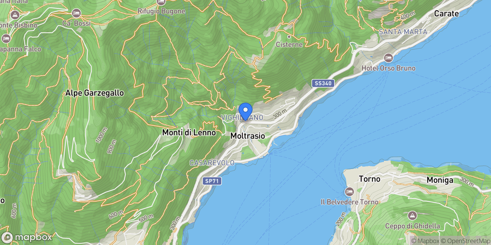 Map showing Moltrasio, Lombardy, Italy.