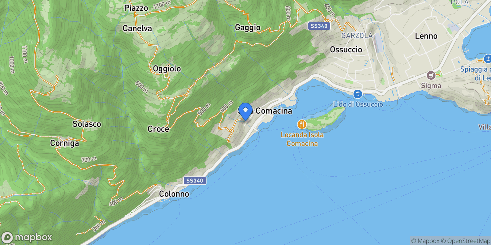 Map showing Sala Comacina, Lombardy, Italy.