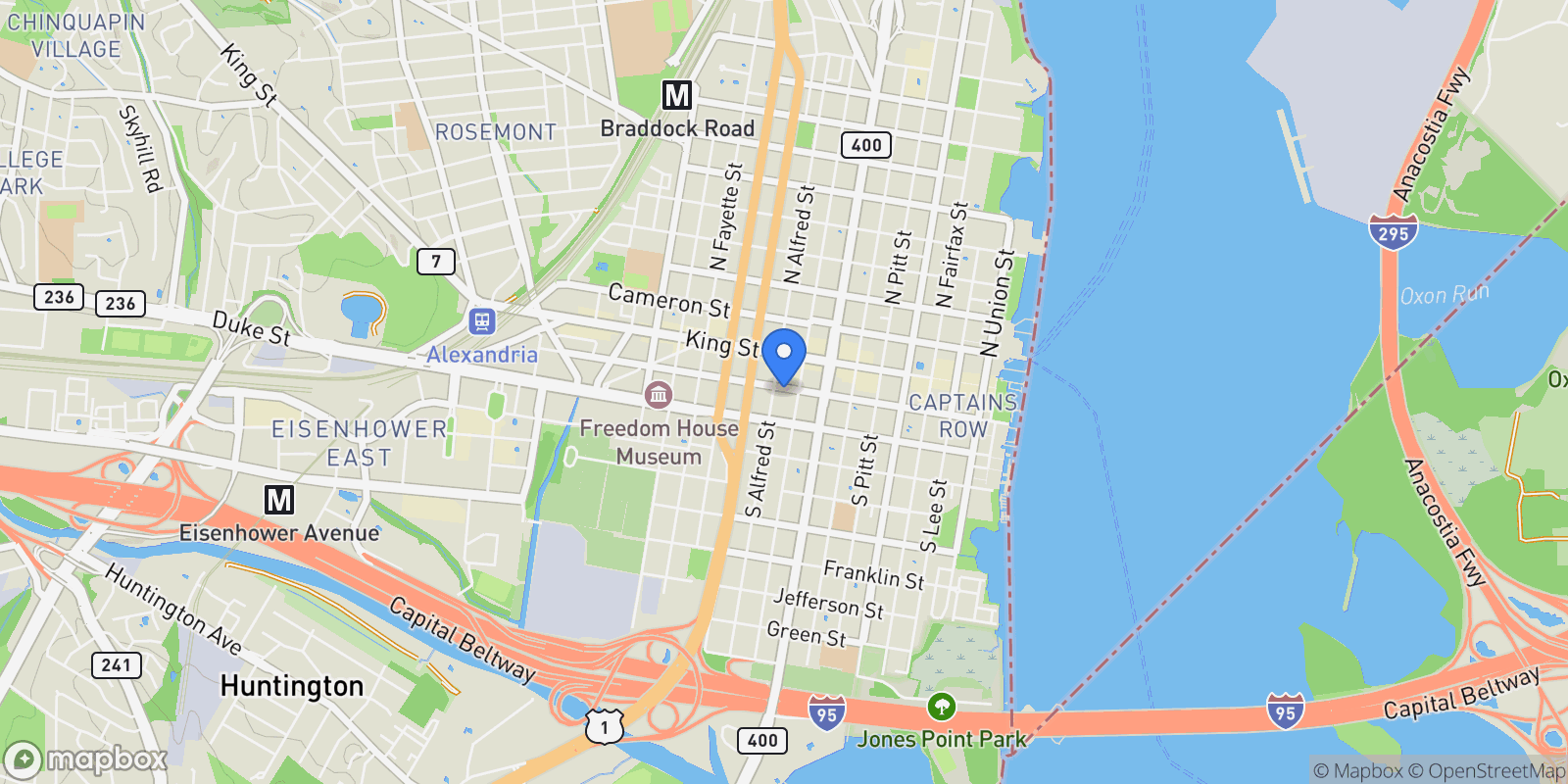Map showing 810 Prince Street, Alexandria, VA 22314, Alexandria, Virginia, United States.