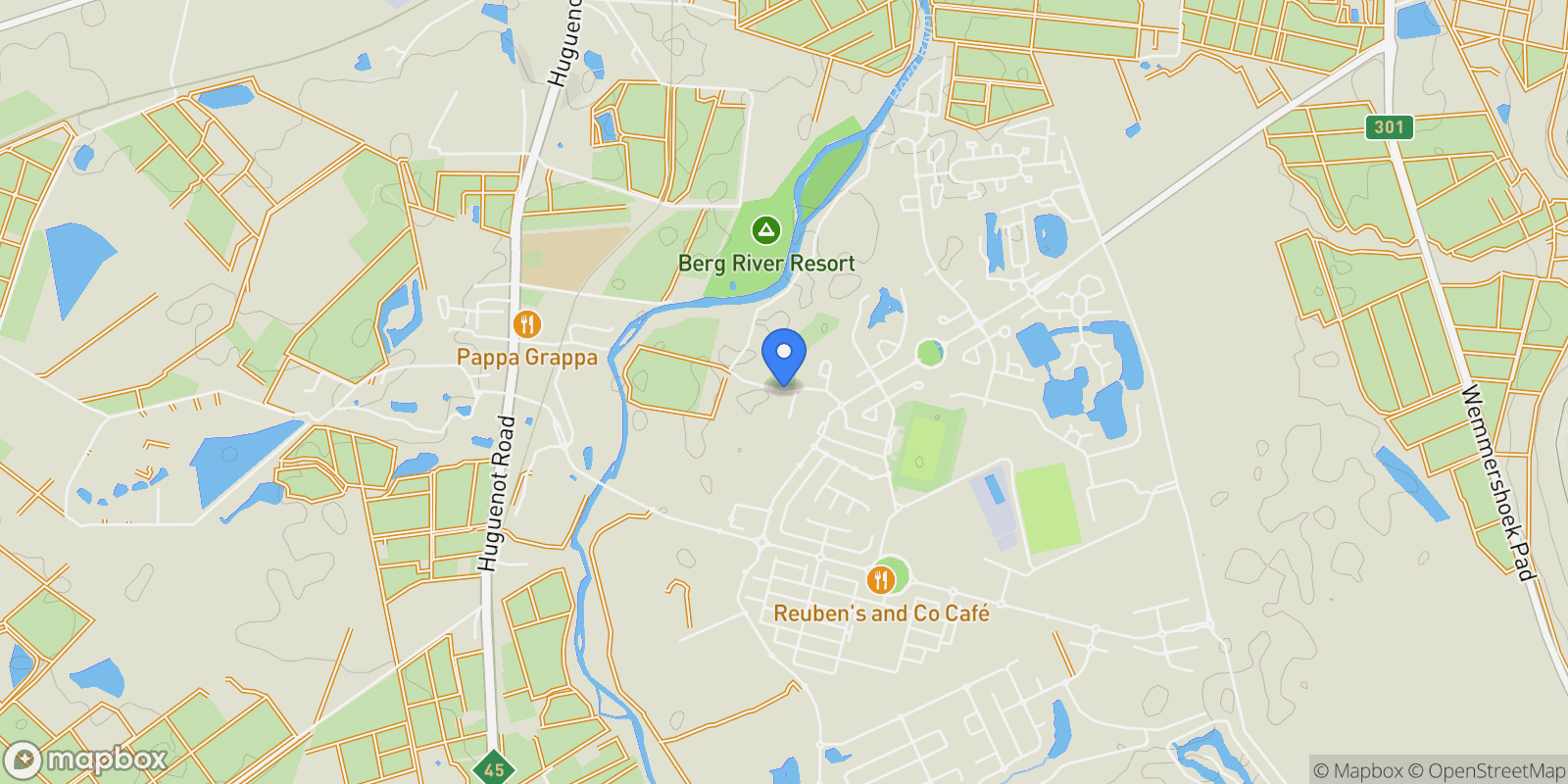 Map showing South Africa, Western Cape, Paarl, Hoa Road, 753, Val De Vie Winelands Lifestyle Estate, Western Cape, South Africa.