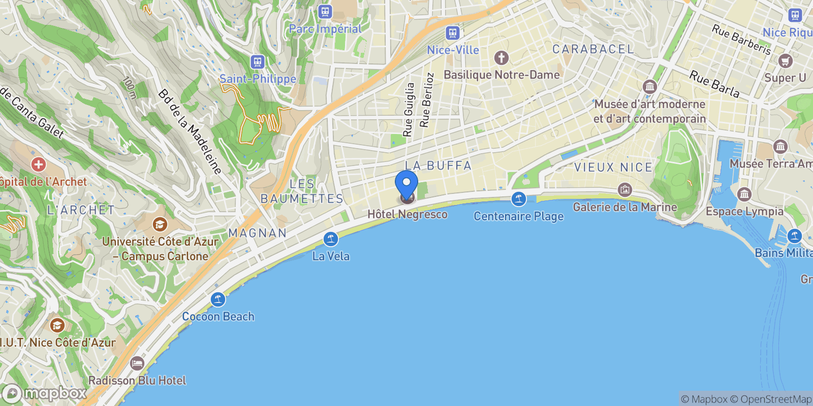 Map showing MARIREENE, Nice, Provence-Alpes-Côte d'Azur, France.