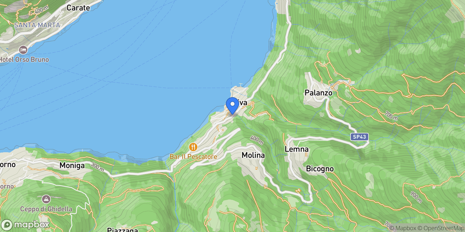 Map showing 22020 Faggeto Lario CO, Italy, Riva, Lombardy, Italy.