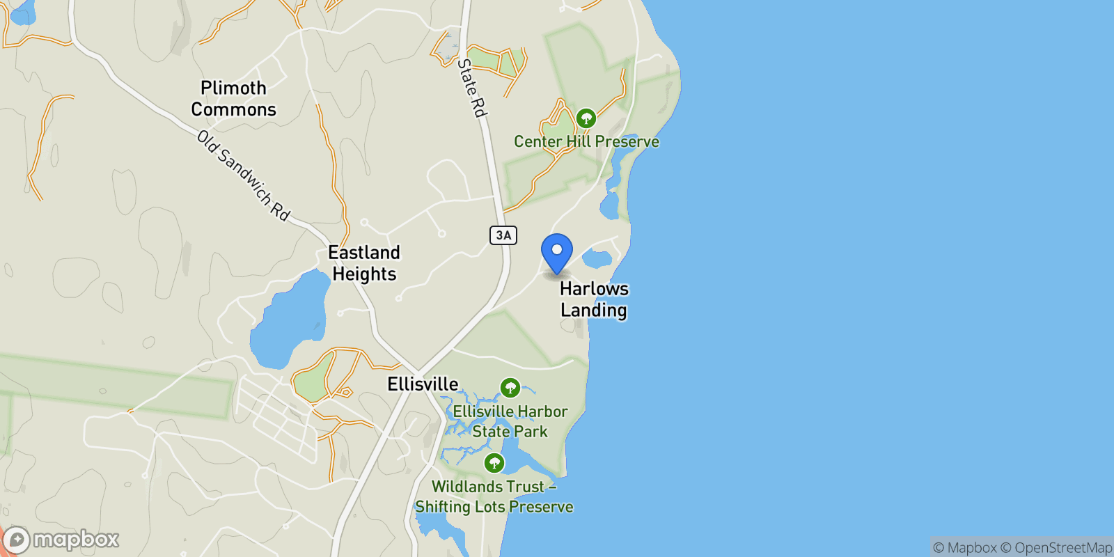 Map showing 296 Center Hill Rd, Plymouth, MA 02360, Plymouth, Massachusetts, United States.