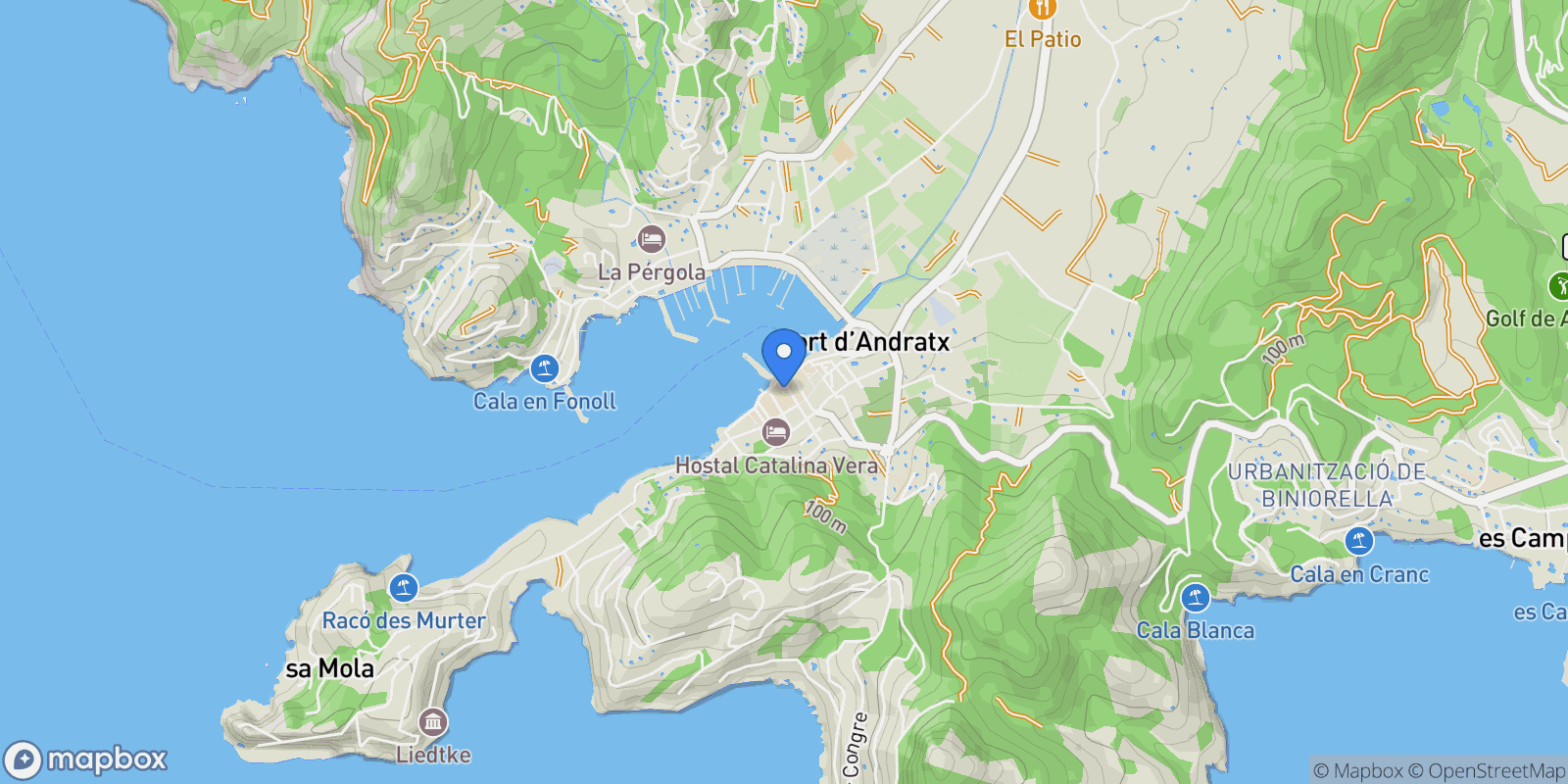 Map showing Carrer Zorrilla, 9, 07157 Port d'Andratx, Illes Balears, España, Port d'Andratx, Andratx, Balearic Islands.
