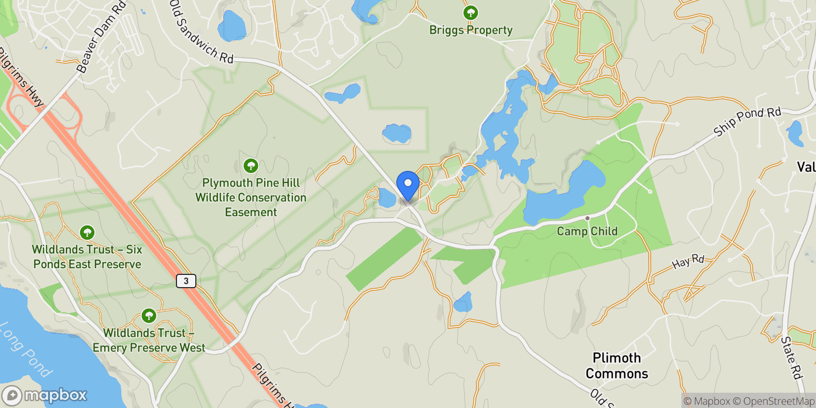 Map showing 1029 Old Sandwich Rd, Plymouth, MA 02360, Plymouth, Massachusetts, United States.