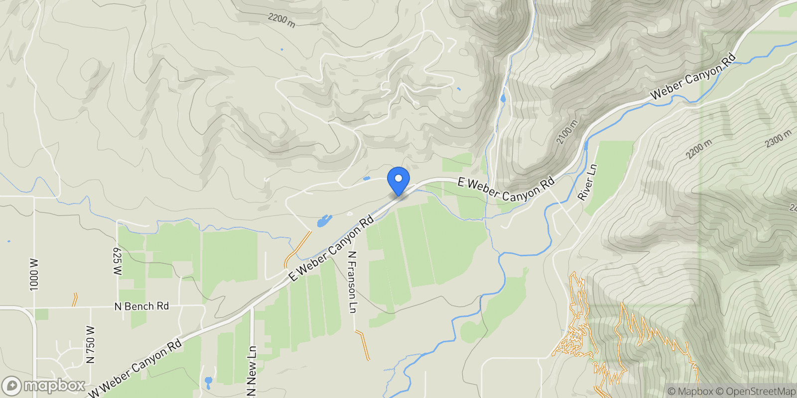 Map showing 2600 E WEBER CANYON ROAD, Oakley, Utah, United States.
