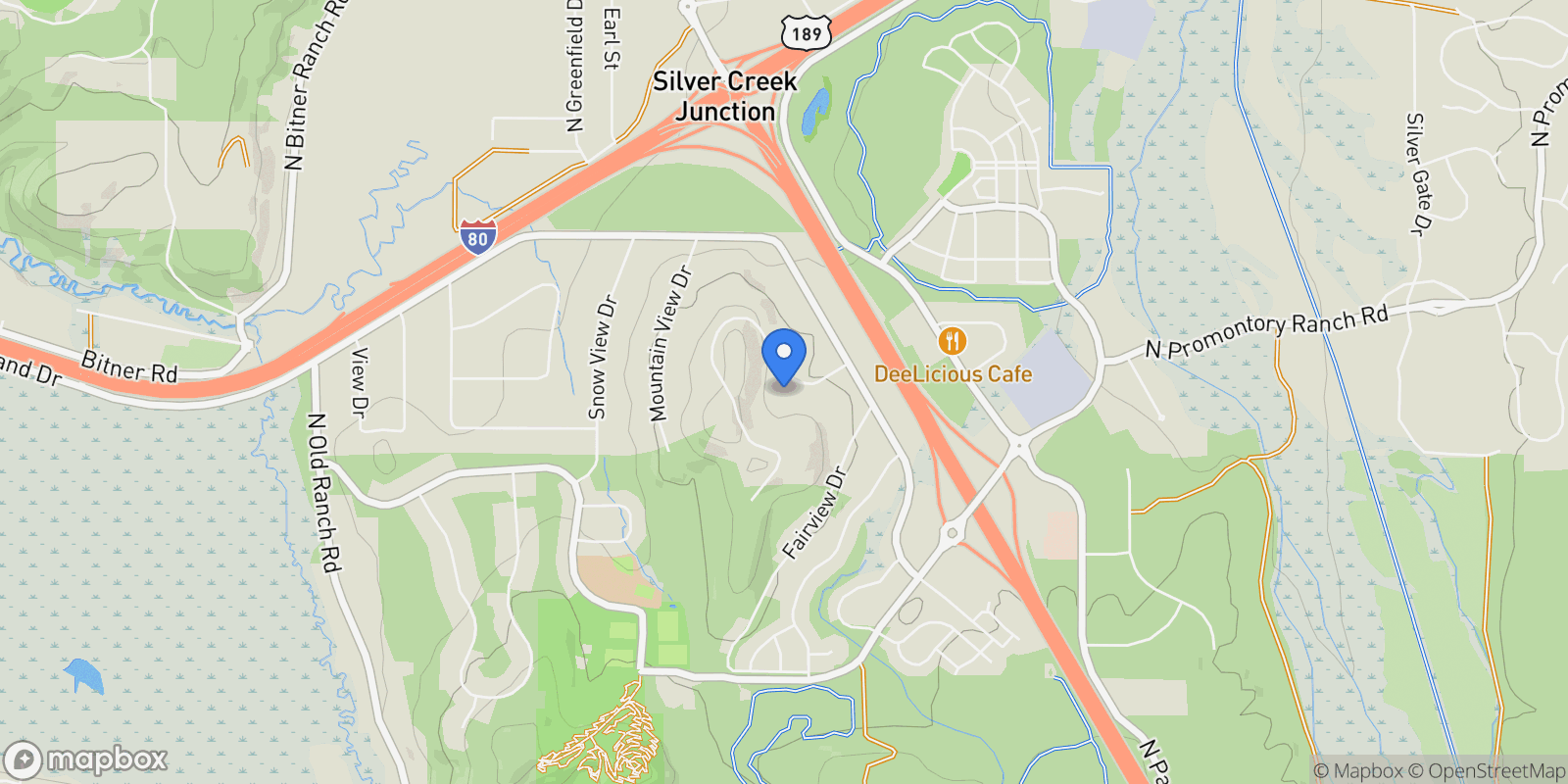 Map showing 908 Silver Sage Drive, Park City, Utah, United States.
