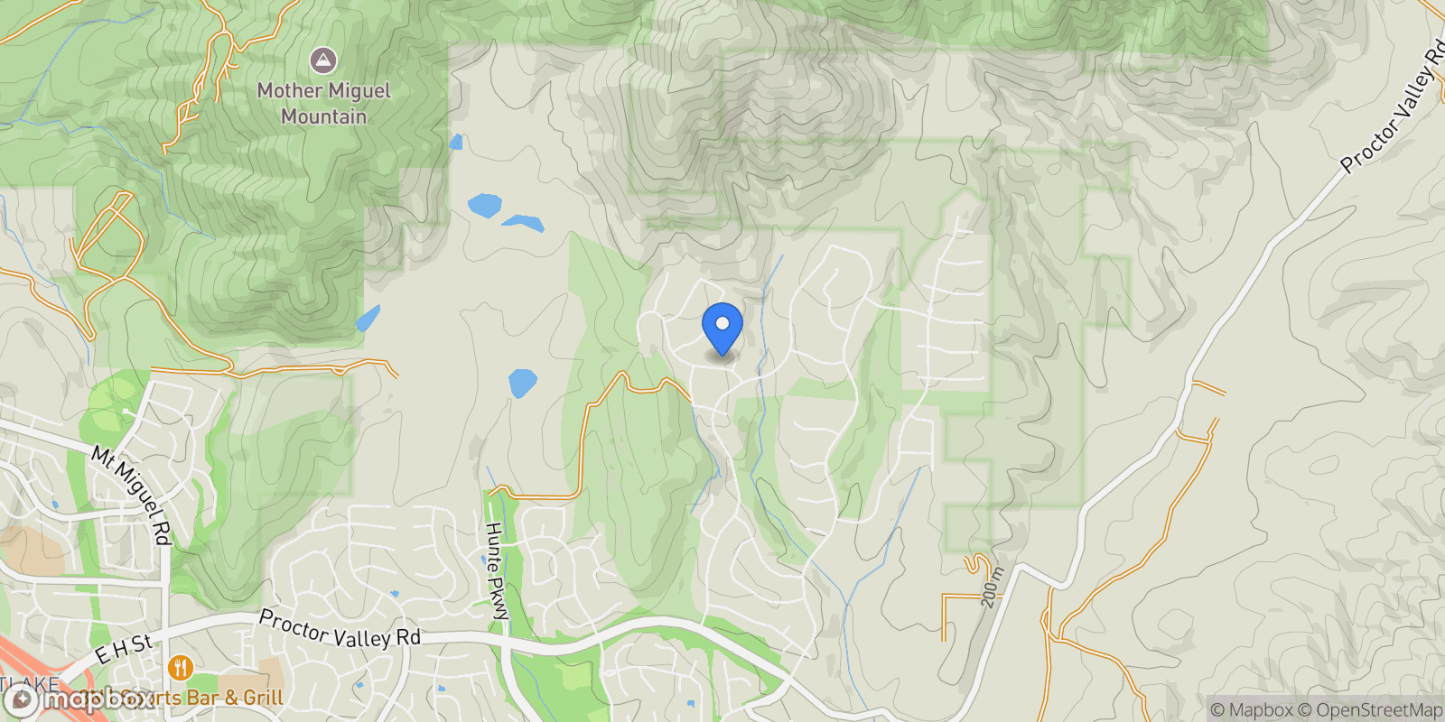 Map showing 2957 Ranch Gate Rd, Chula Vista, California, United States.