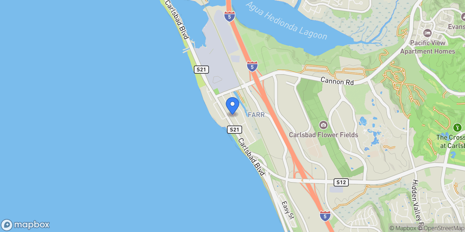Map showing 5301 Los Robles Dr, Carlsbad, CA 92008, Carlsbad, California, United States.