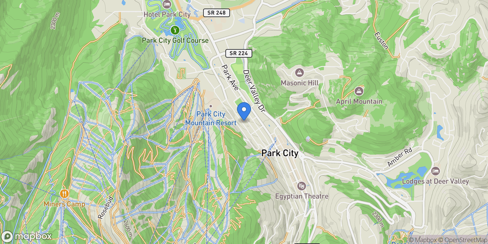 Map showing 1114 Empire Avenue, Park City, Utah, United States.