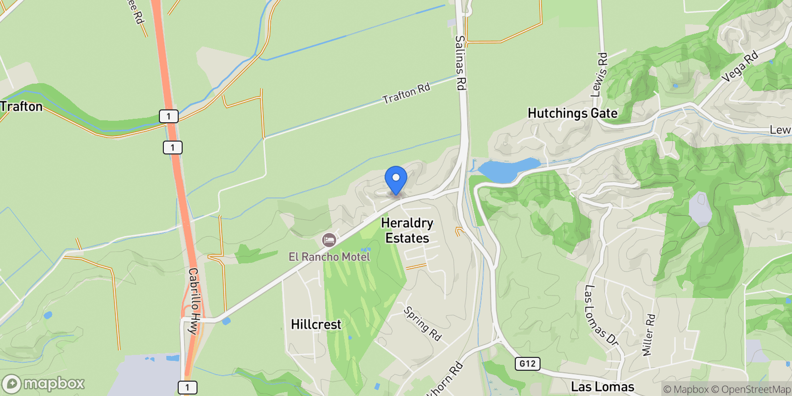Map showing 2100 Stone Ridge Drive, Watsonville, California, United States.
