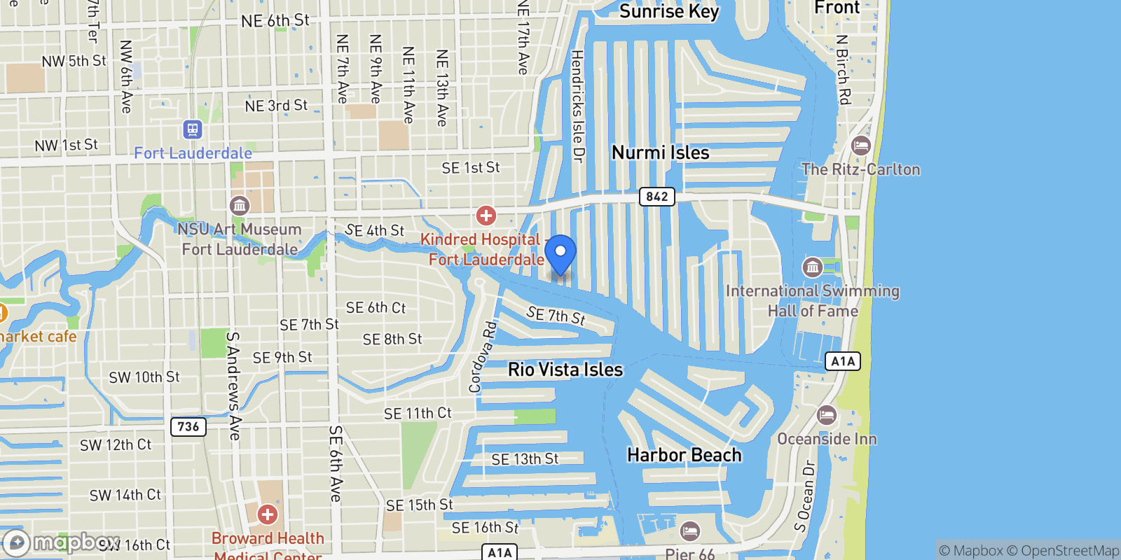 Map showing 529 Bontona Ave, Fort Lauderdale, Florida, United States.