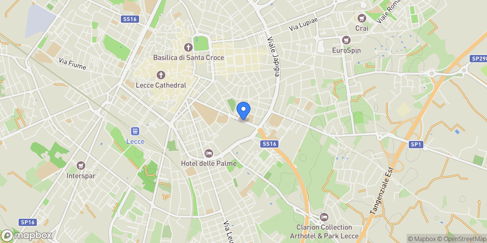 Map showing Viale Torre del Parco, 73100 Lecce LE, Italy, Lecce, Apulia, Italy.