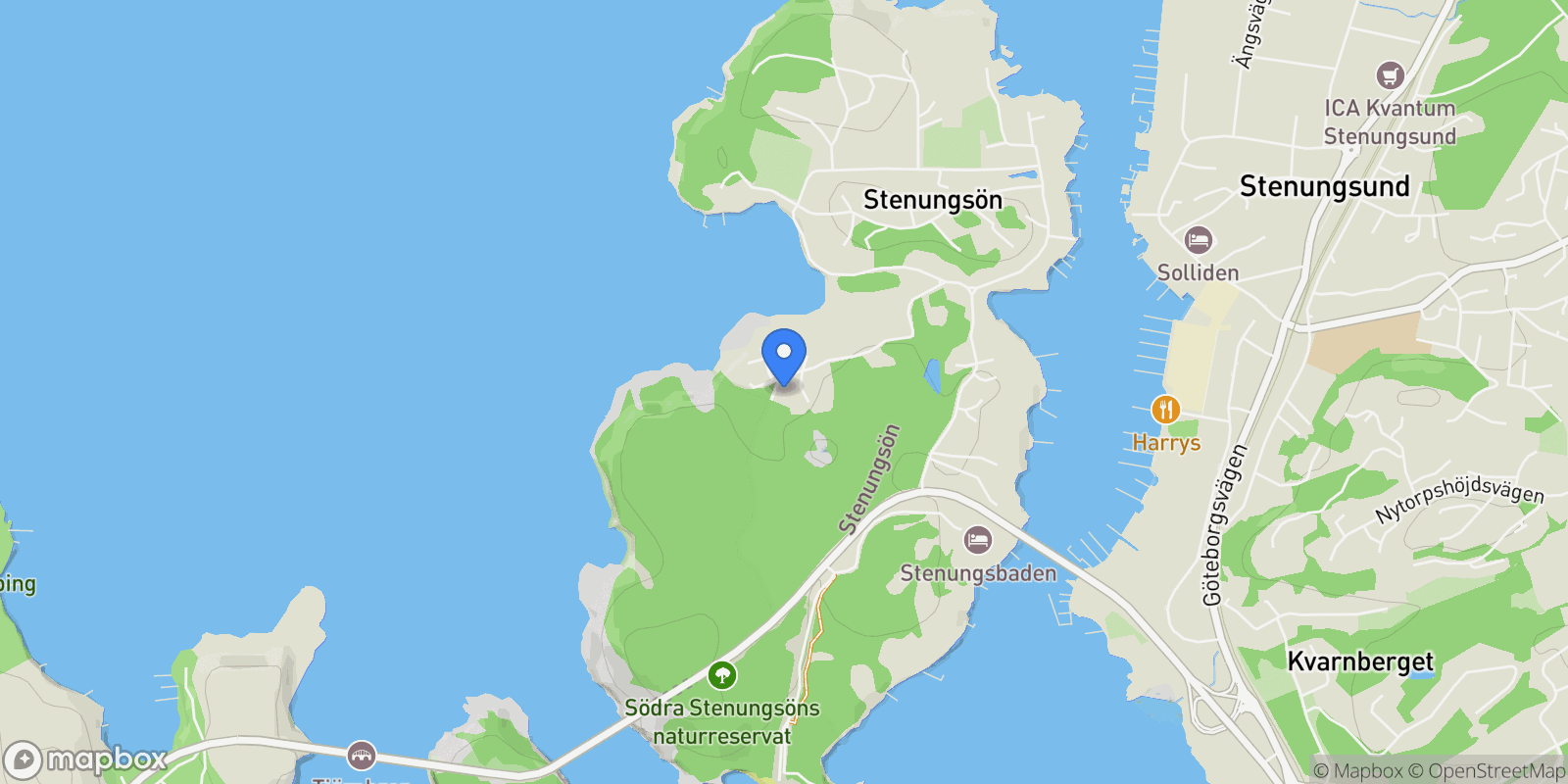 Map showing Stenungsund, O 44448, Stenungsund, Västra Götaland County, Sweden.