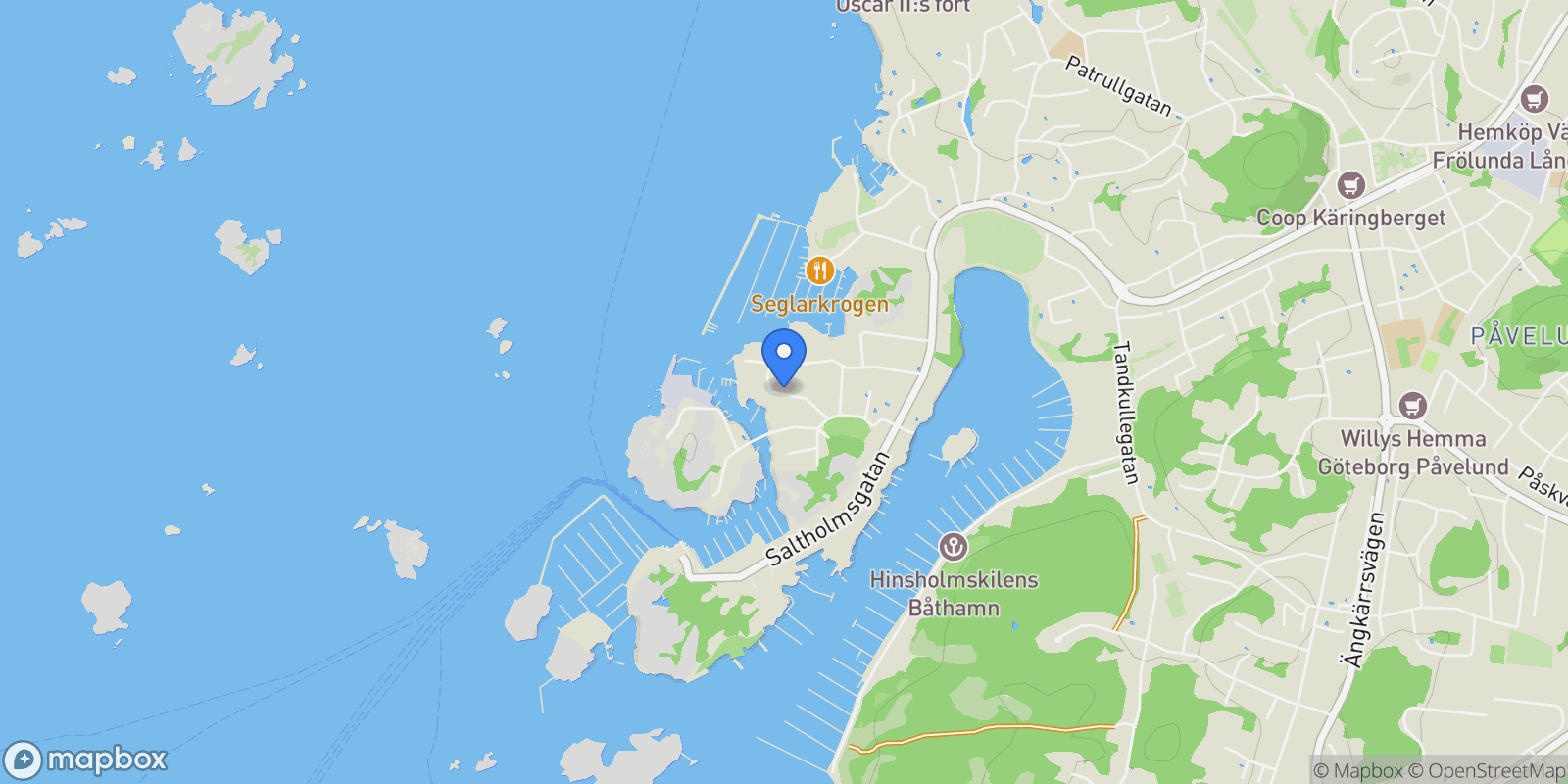 Map showing Styrbordsgatan 11, Göteborg, O 42676, Gothenburg, Västra Götaland County, Sweden.