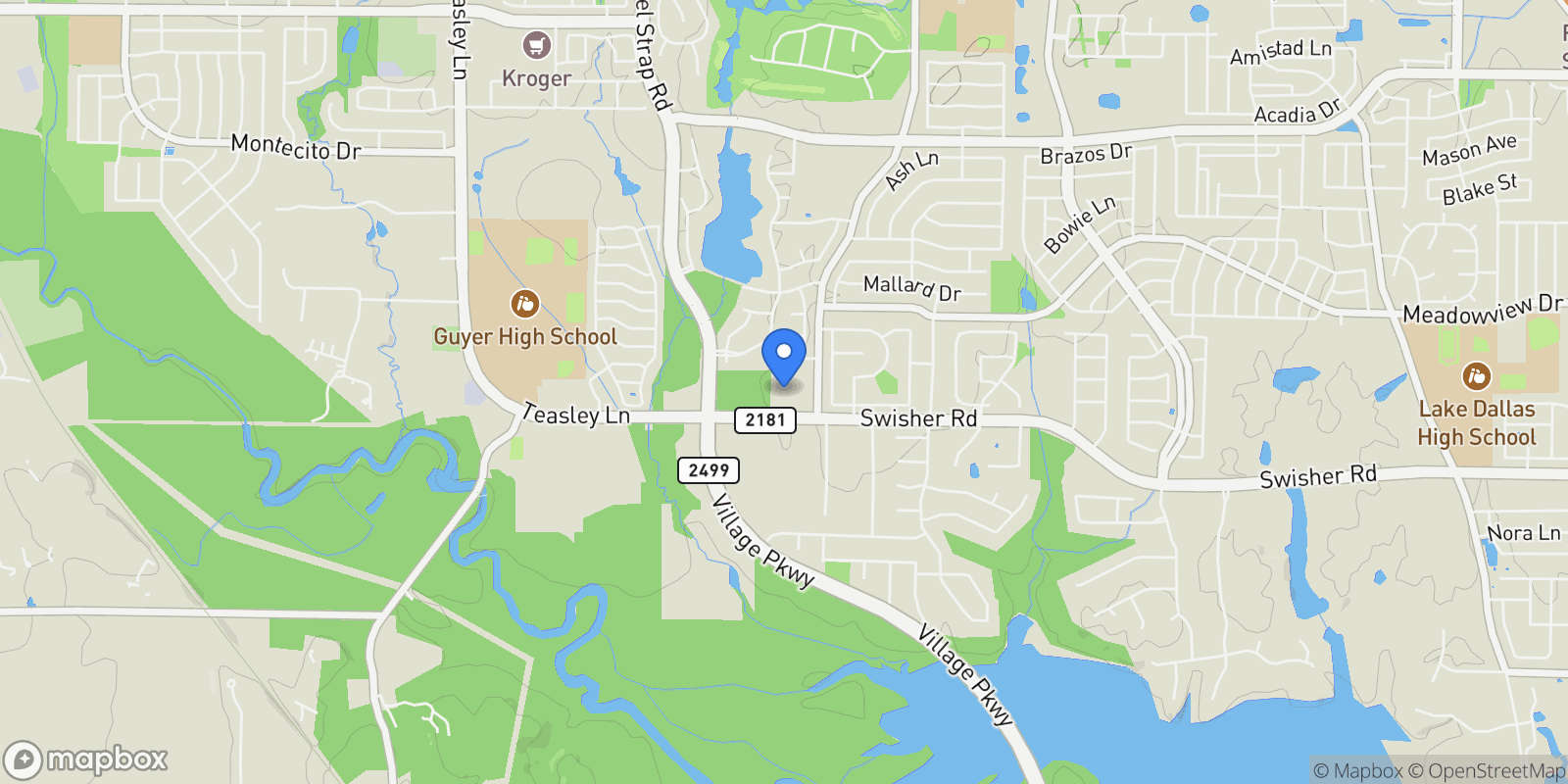Map showing 1325 Fm 2181 , Corinth, TX 76210, Denton, Texas, United States.
